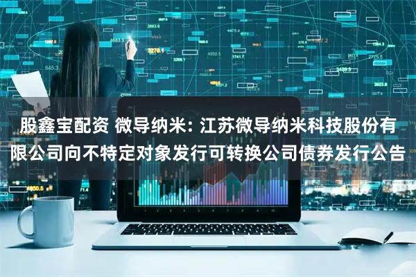 股鑫宝配资 微导纳米: 江苏微导纳米科技股份有限公司向不特定对象发行可转换公司债券发行公告