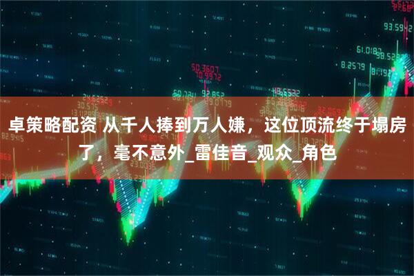 卓策略配资 从千人捧到万人嫌，这位顶流终于塌房了，毫不意外_雷佳音_观众_角色