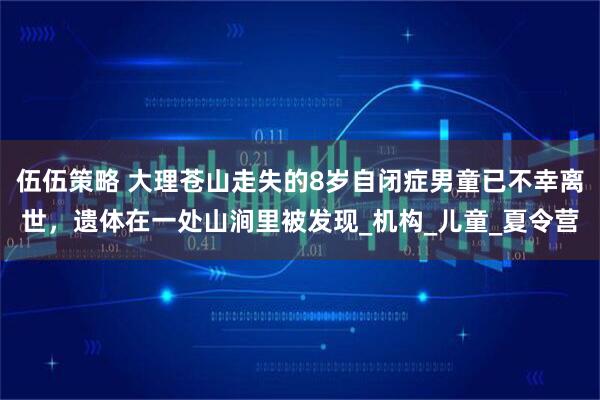 伍伍策略 大理苍山走失的8岁自闭症男童已不幸离世，遗体在一处山涧里被发现_机构_儿童_夏令营